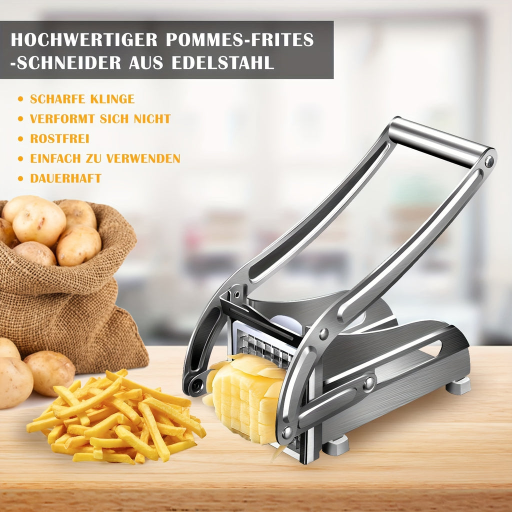 Vegetable Cutter French Fries Cutter - Stainless Steel Potato Chipper