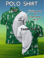 Customizable Men's Golf Shirt - Breathable Quick-Dry Team Logo