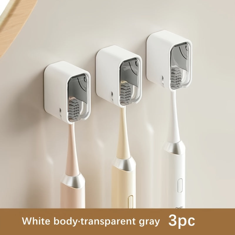 Toothbrush Storage Box - Wall-Mounted No Drill Space-Saving GONQIN