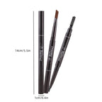 Waterproof 5 Colors Natural Makeup Double Heads Automatic Eyebrow Pencil Waterproof Long-lasting Easy Ware Eyebrow Pen With Eyebrow Brush - The Superior Findings Depot