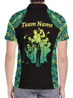 Customizable Golf Polo Shirt - Personalized Name & Team Logo