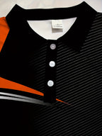 Men's Color Blocked Short Sleeve Golf Shirts - Casual Regular Fit