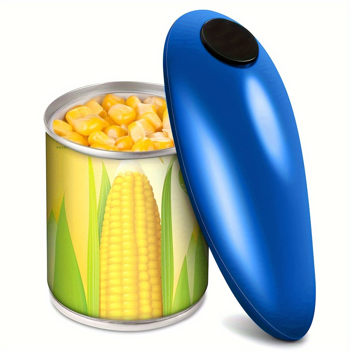 1pc Smooth Edge Electric Can Opener - Easy Opening & Arthritis Relief