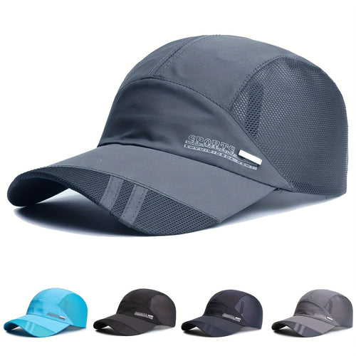 Men's Spring/Summer Lightweight Breathable Outdoor Casual Fishing Duckbill Cap Quick-Dry Thin Sports Baseball Hat - The Superior Findings Depot