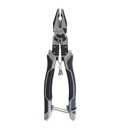 Multi-Function Combination Wire Cutter Pliers, Professional Hand Tool Automatic Wire Stripper Stripping Tools Wire Cutter, Industrial Grade Cutting Pliers With PVC Handle