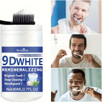 9D White Remineralizing Hydroxyapatite Tooth Powder, Tooth Whitening Powder, Deep Cleaning, Fresh Breath, Ideal for Oral Health & Hygiene Gift for Women Men, Breath Freshener, Toothpaste, Tooth Cleaning Powder for Daily Life - The Superior Findings Depot