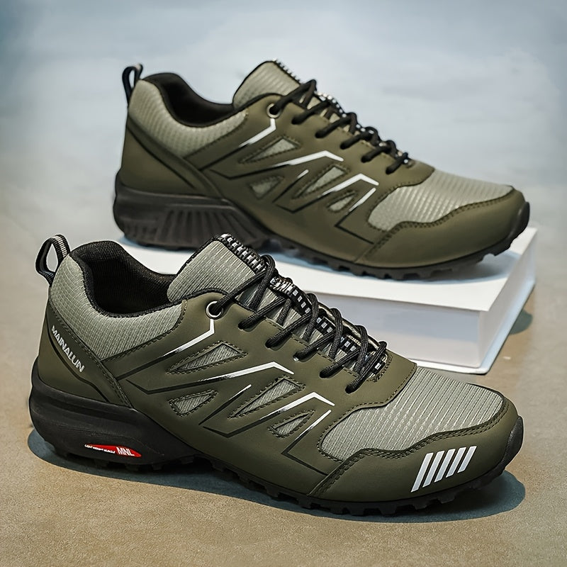 MAINALUN Men's All-Terrain Outdoor Sneakers - Anti-Slip Traction
