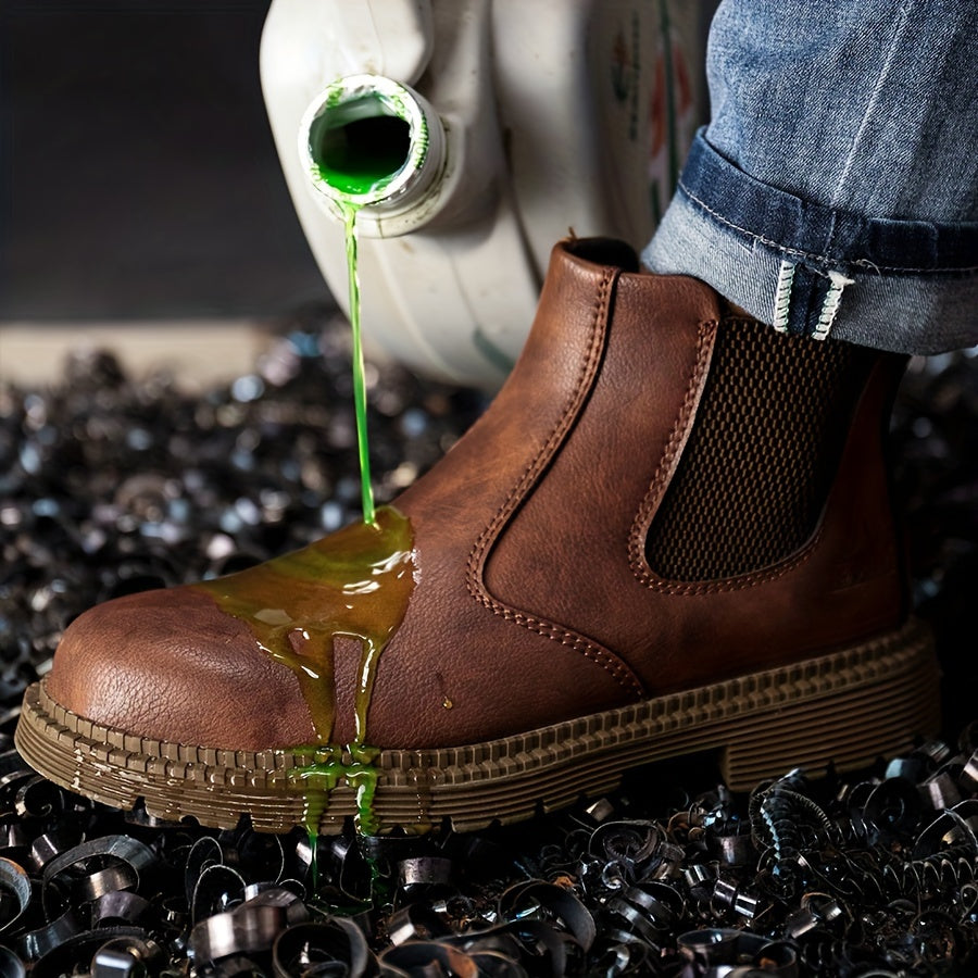 All-Season Steel Toe Work Sneakers - Breathable Safety Shoes