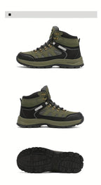 MAINALUN Men's All-Season High-Top Hiking Boots - Heavy-Duty