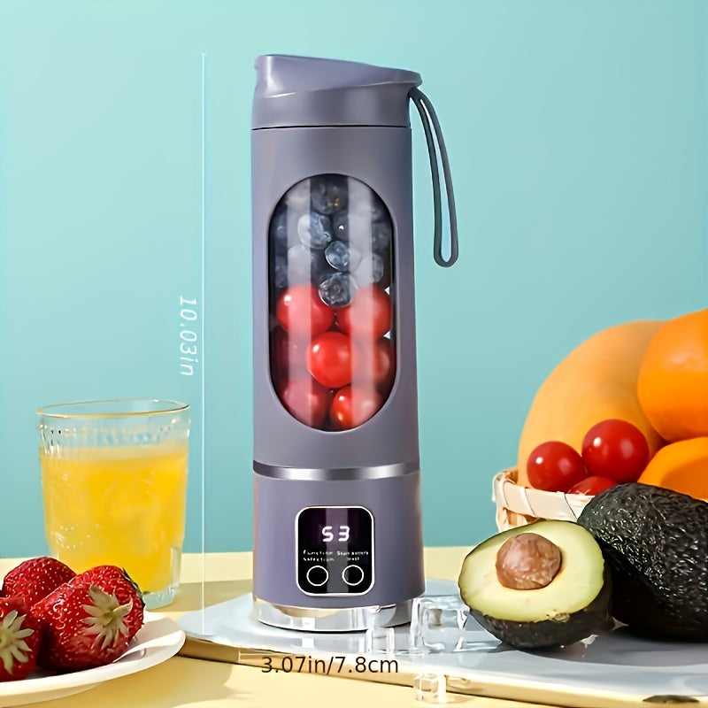Portable USB-Rechargeable Blender & Juicer - Easy Clean, Perfect for Fruit & Vegetable Drinks, Milkshakes - 10.14oz to 16.91oz Capacity - The Superior Findings Depot