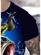 Men's Summer Creative Fashion 3D Digital Print T-Shirt