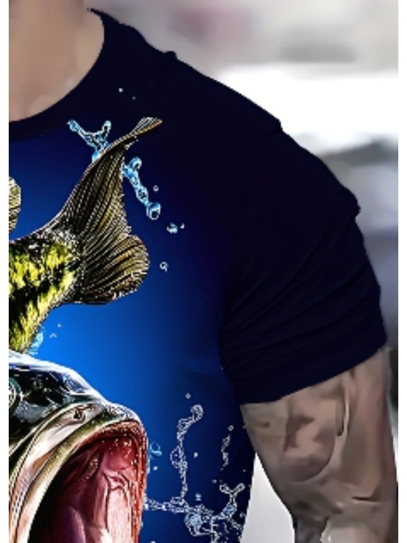 Men's Summer Creative Fashion 3D Digital Print T-Shirt