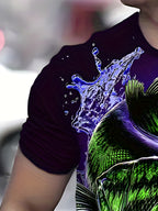 Men's Summer Creative Fashion 3D Digital Print T-Shirt
