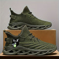 Men's Lightweight Plus Size Jogging Shoes - Breathable Mesh Lace-Up