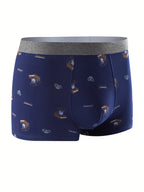 1/3/5/10pcs Plus Size Men's Cotton Boxer Briefs - Soft, Breathable, Fashion Pattern, Casual, Comfortable Underwear for Sports and Daily Wear - The Superior Findings Depot