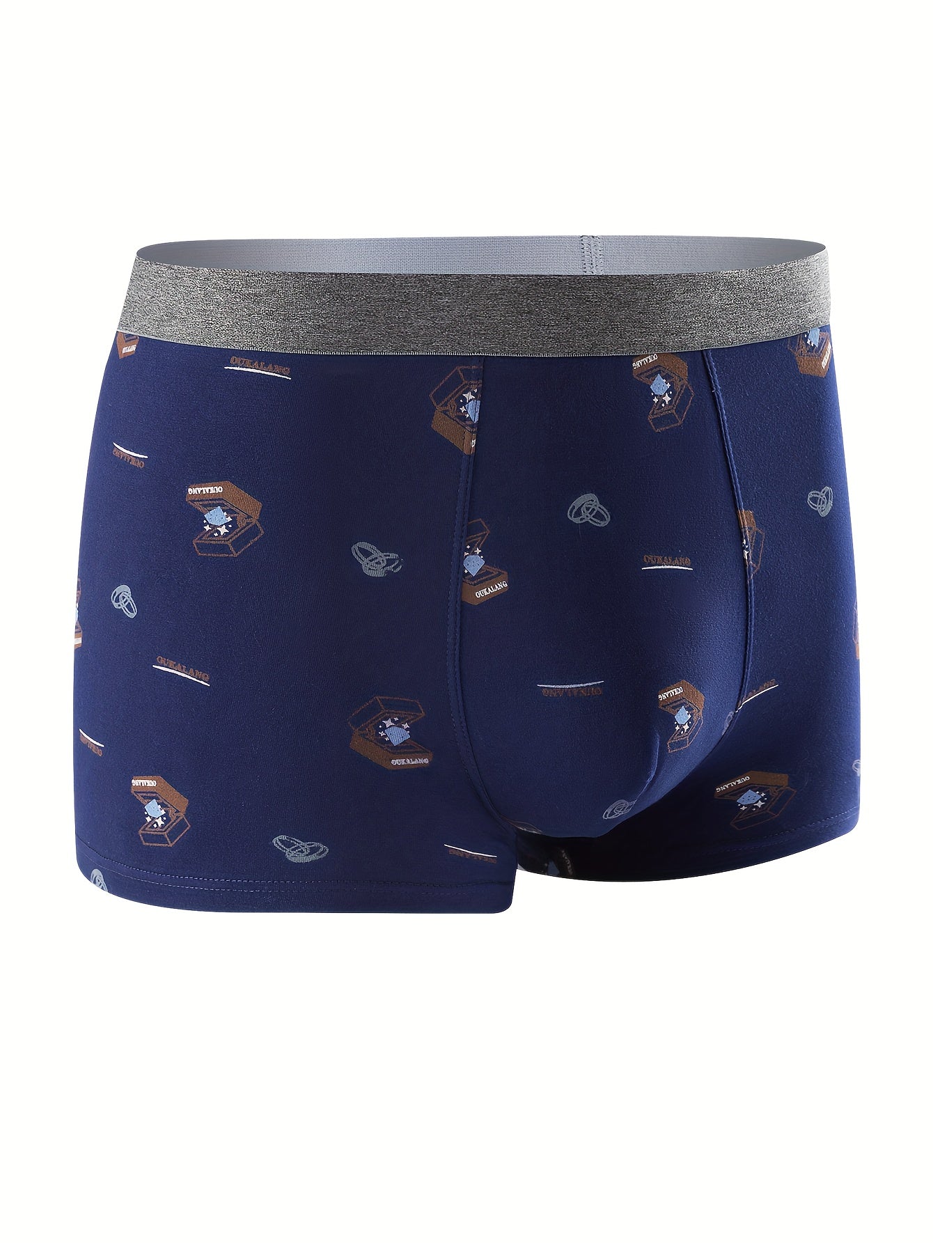 1/3/5/10pcs Plus Size Men's Cotton Boxer Briefs - Soft, Breathable, Fashion Pattern, Casual, Comfortable Underwear for Sports and Daily Wear - The Superior Findings Depot