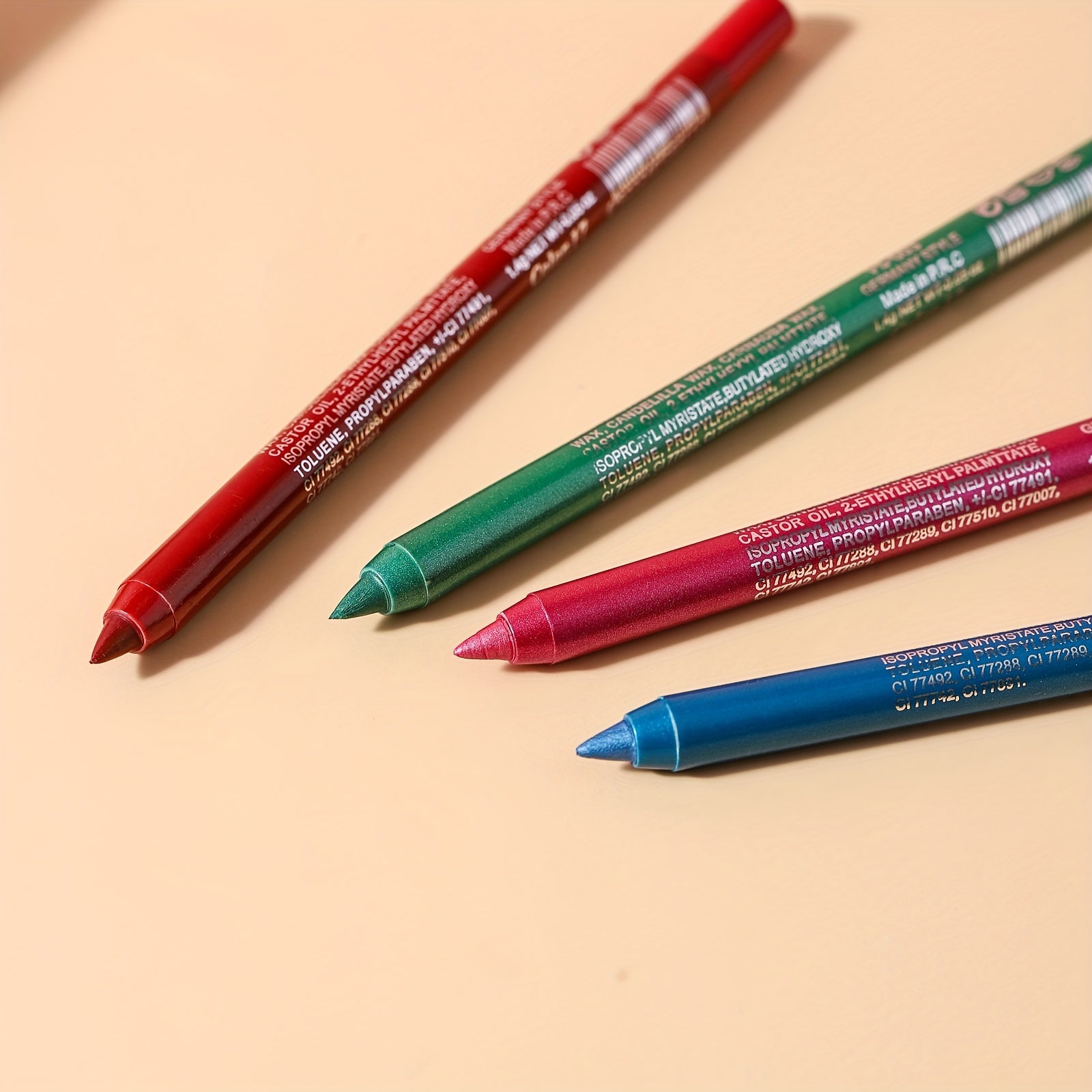 Versatile Eye Makeup Pen, Monochromatic Colored Eyeliner Pencil, Pearl GlitterEyeliner For Women, Creamy Eyeshadow Pencil, Waterproof, Professional Eye Liner/Shadow Makeup For Siren's Eye Look, Daily Makeup, Cosplay And Hallo - The Superior Findings Depot