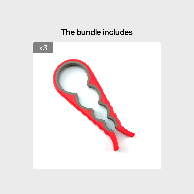 1pc 4-in-1 Multi-Purpose Can Opener with Non-Slip Grip - Perfect for Beer Bottles and Home Kitchen Use