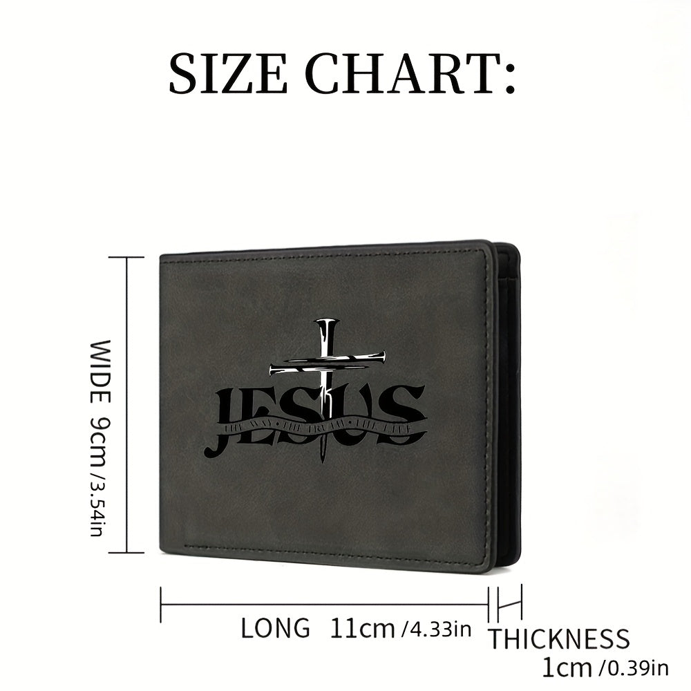 A Men'S Wallet with Letter Prints, a Multifunctional Credit Card Holder, And a Travel Coin Purse, Making It an Ideal Gift for Friends And Family. - The Superior Findings Depot