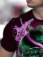 Men's Summer Creative Fashion 3D Digital Print T-Shirt