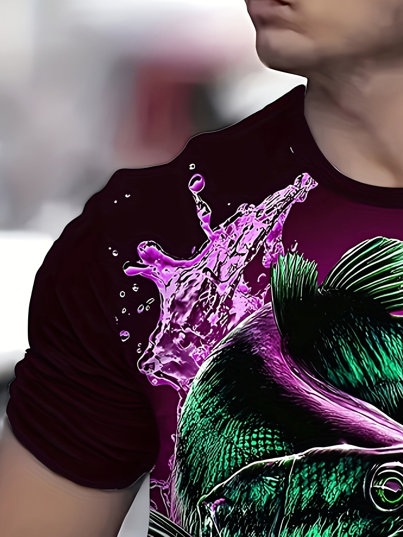 Men's Summer Creative Fashion 3D Digital Print T-Shirt