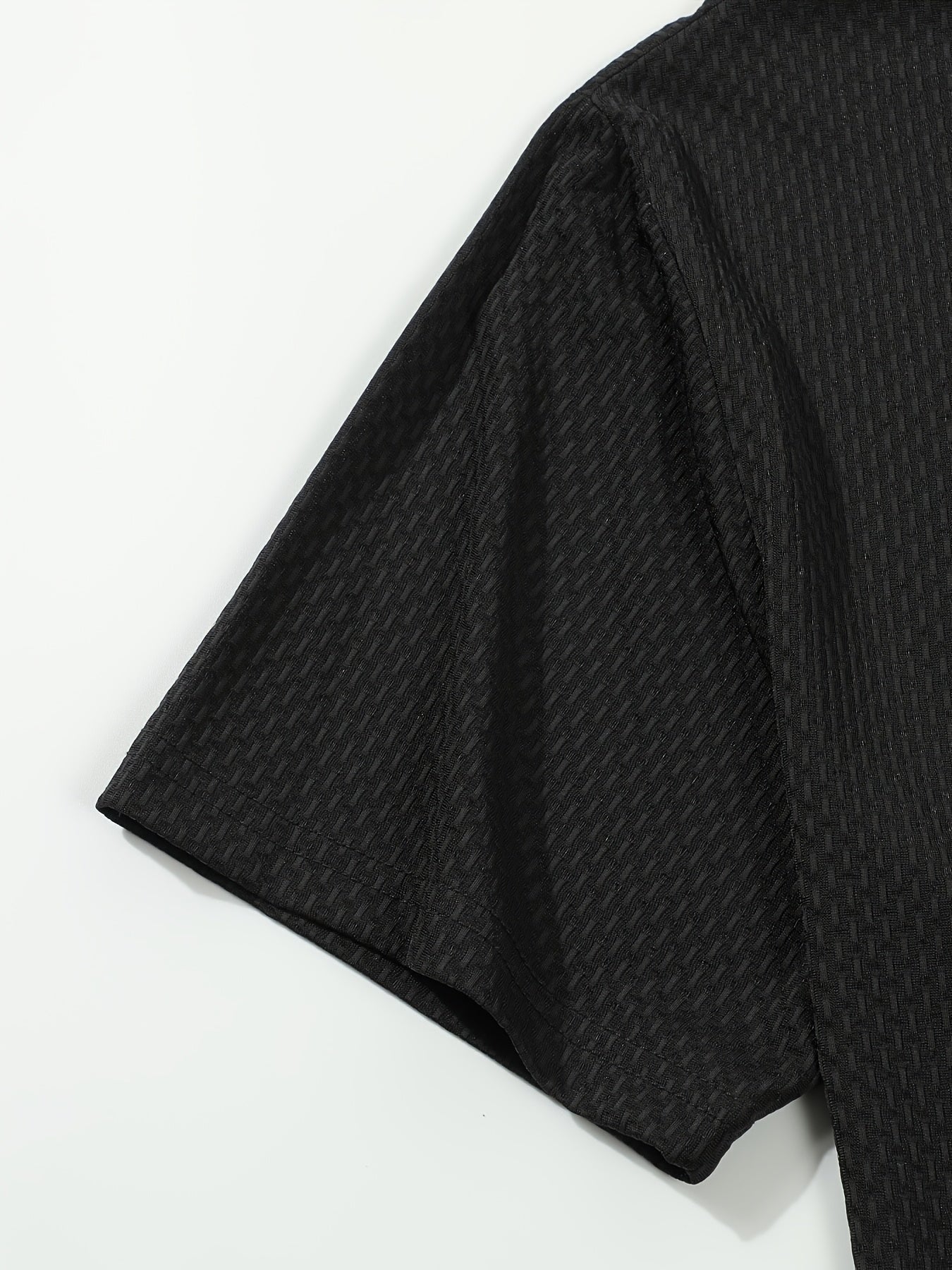 Men's Casual Golf Business Polo Shirt - Large Size Geometric Pattern