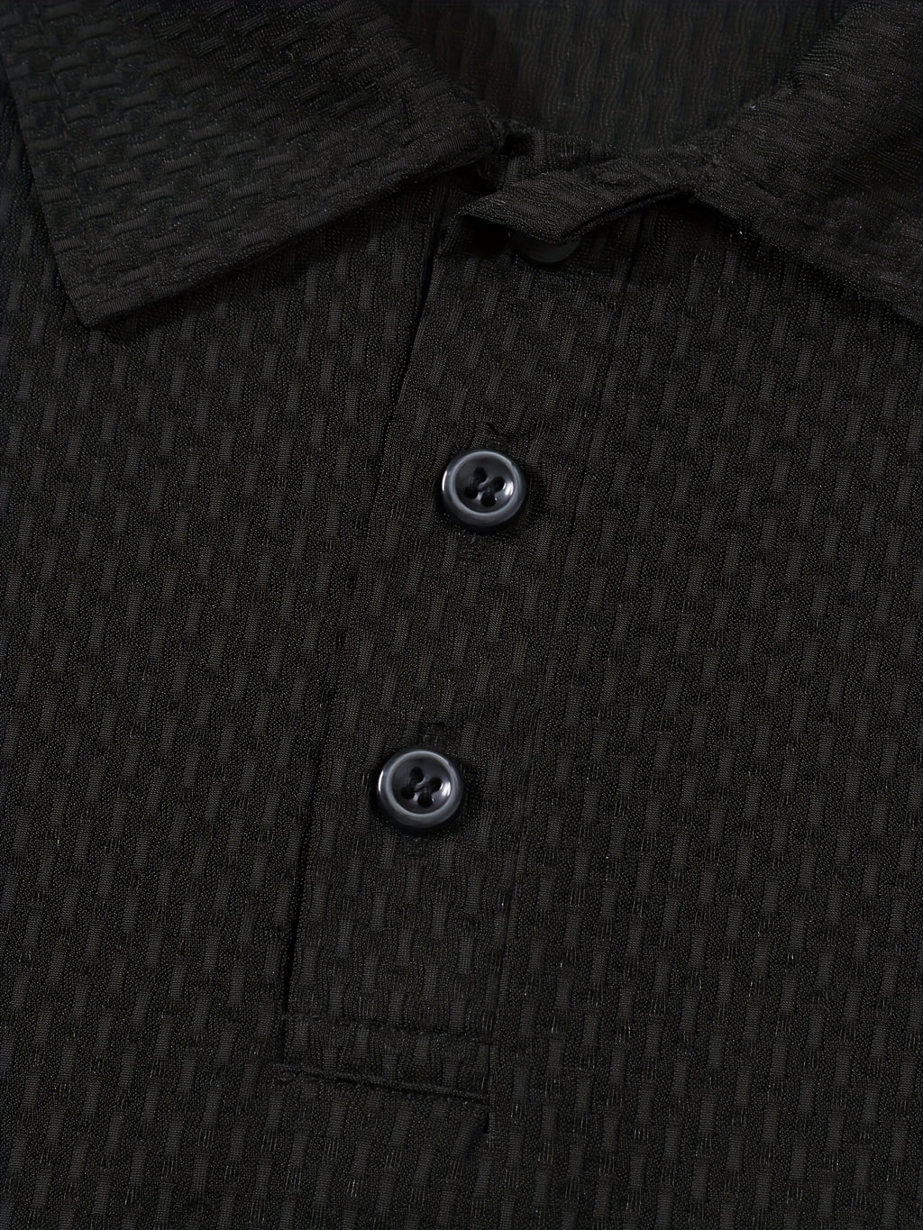 Men's Casual Golf Business Polo Shirt - Large Size Geometric Pattern