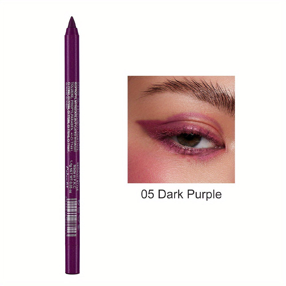 Versatile Eye Makeup Pen, Monochromatic Colored Eyeliner Pencil, Pearl GlitterEyeliner For Women, Creamy Eyeshadow Pencil, Waterproof, Professional Eye Liner/Shadow Makeup For Siren's Eye Look, Daily Makeup, Cosplay And Hallo - The Superior Findings Depot