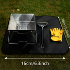 1pc of 91.44x127.0 cm barbecue mat, floor mat for barbecue, barbecue mat for outdoor barbecue deck protection, barbecue mat, reusable - The Superior Findings Depot