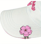 Caiton Magnetic Rose Flower Golf Hat Clip - Anti-Rust Durable