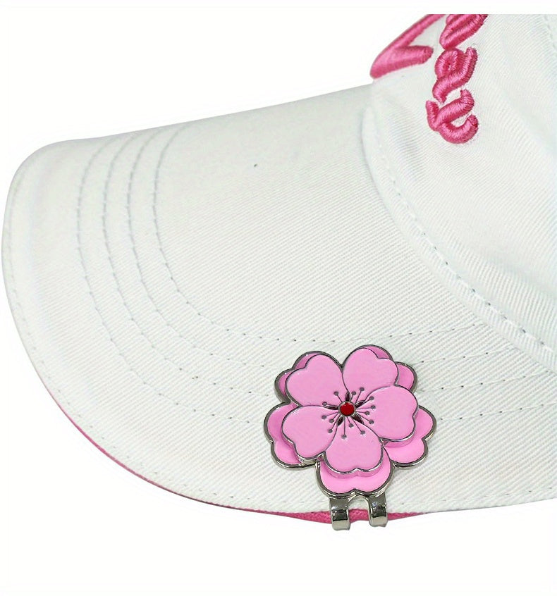 Caiton Magnetic Rose Flower Golf Hat Clip - Anti-Rust Durable
