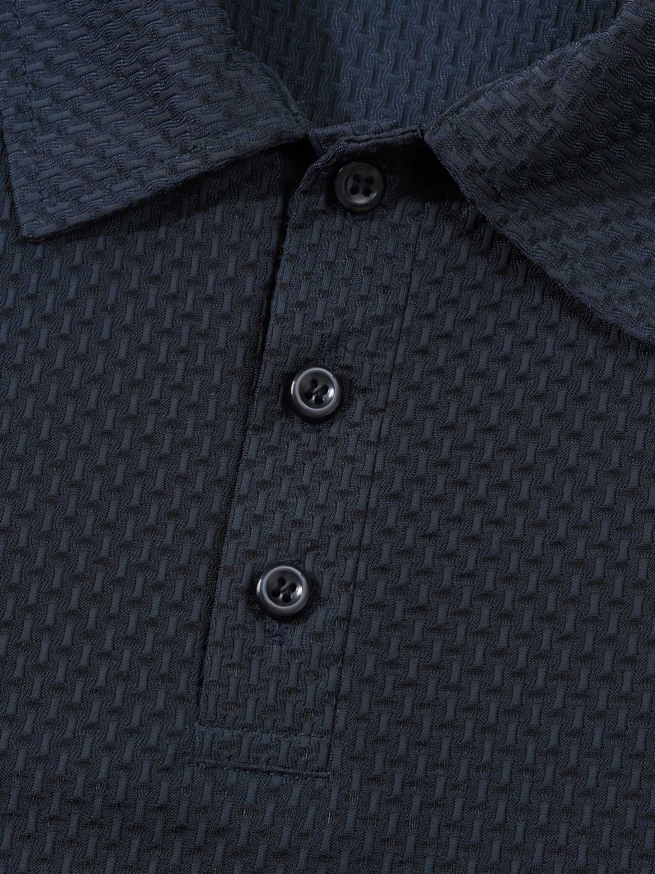 Men's Casual Golf Business Polo Shirt - Large Size Geometric Pattern