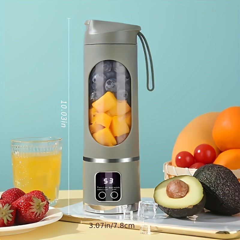 Portable USB-Rechargeable Blender & Juicer - Easy Clean, Perfect for Fruit & Vegetable Drinks, Milkshakes - 10.14oz to 16.91oz Capacity - The Superior Findings Depot