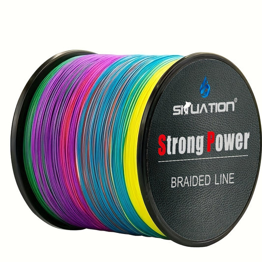 500m/1640ft Multifilament Fishing Line - Wear Resistant, 4-Strand PE Anti-abrasion Braided, Smooth Long Casting, 10/20/30/40/80LB (4.54/9.07/13.61/18.14/36.29KG) Pull Strength, Durable and Abrasion-Resistant for Fishing Enthu
