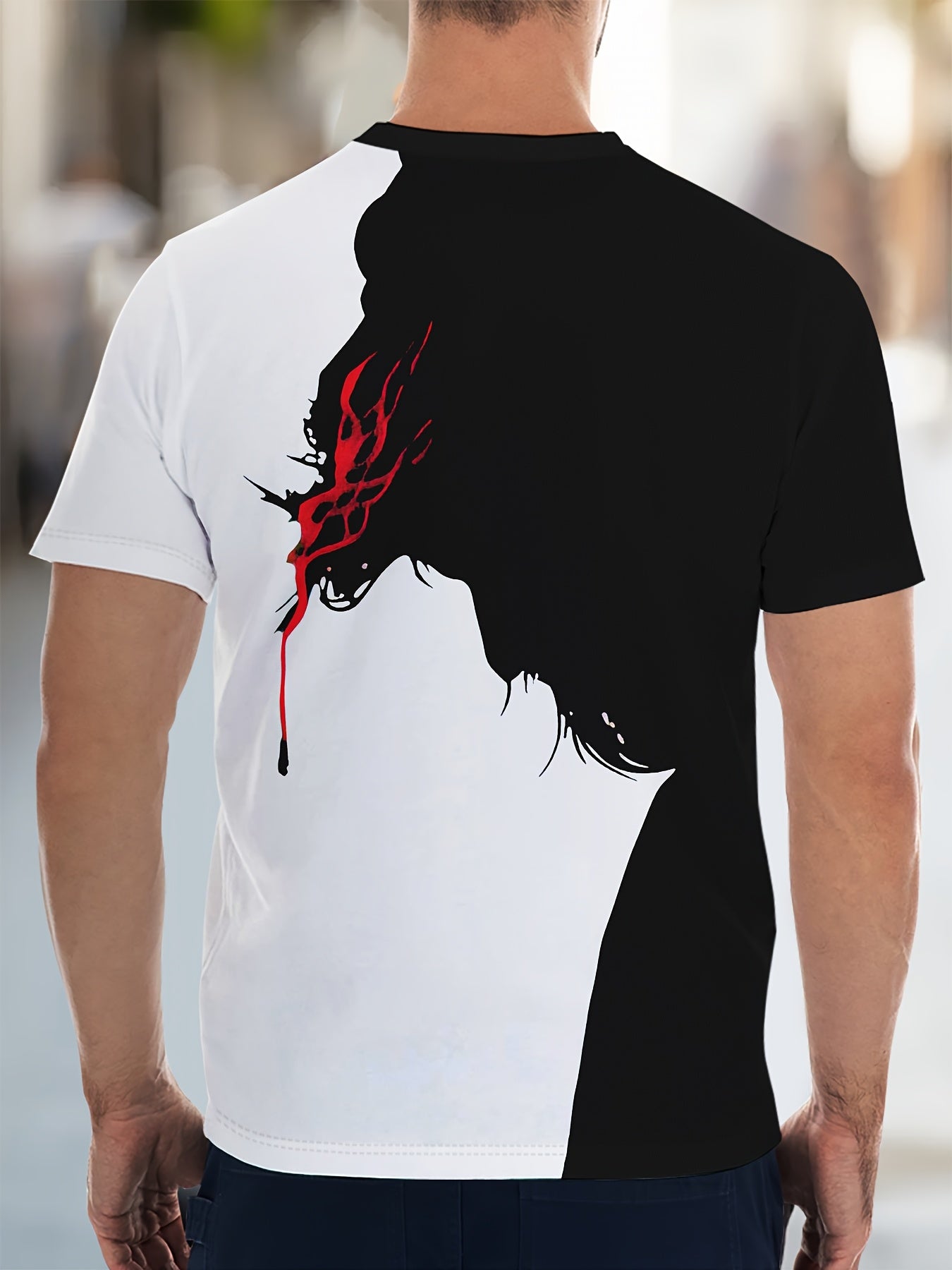 Casual Short-Sleeve Outdoor Men's Crew Neck T-Shirt