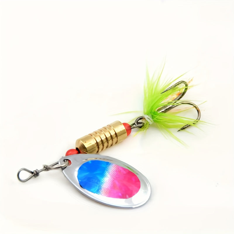 16pcs Premium Fishing Spinner Lure Set - Durable Artificial Hard Bait with Sharp Hooks for Bass Fishing, Perfect Gift for Easter, Women's Day, Valentine's, Mother's Day