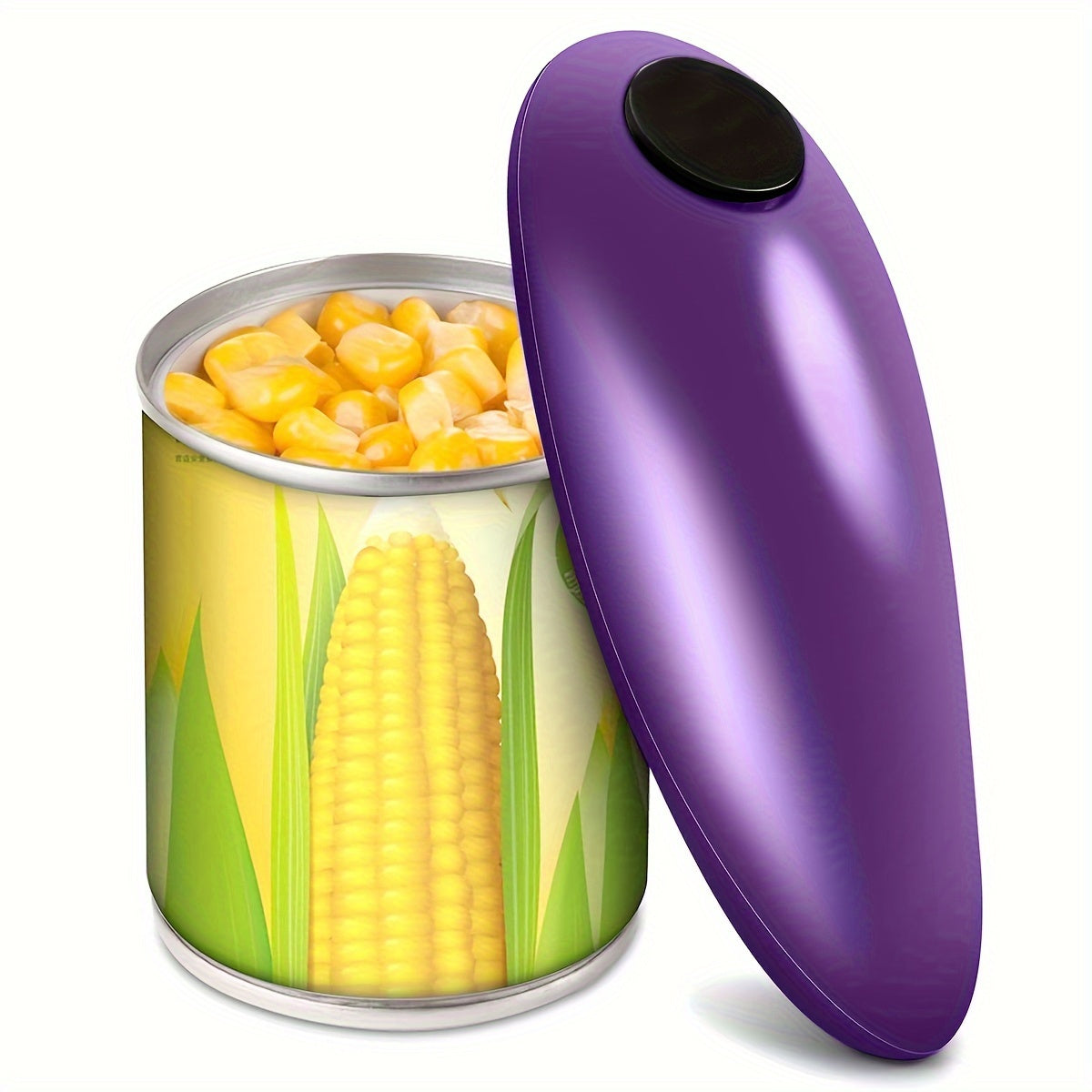 1pc Smooth Edge Electric Can Opener - Easy Opening & Arthritis Relief