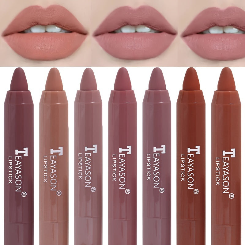 1PC Sexy Matte Lipstick Waterproof Long Lasting Color Rendering Non-stick Velvet Lips Liner Pencil Woman Makeup Cosmetics Valentine's Day Gifts - The Superior Findings Depot