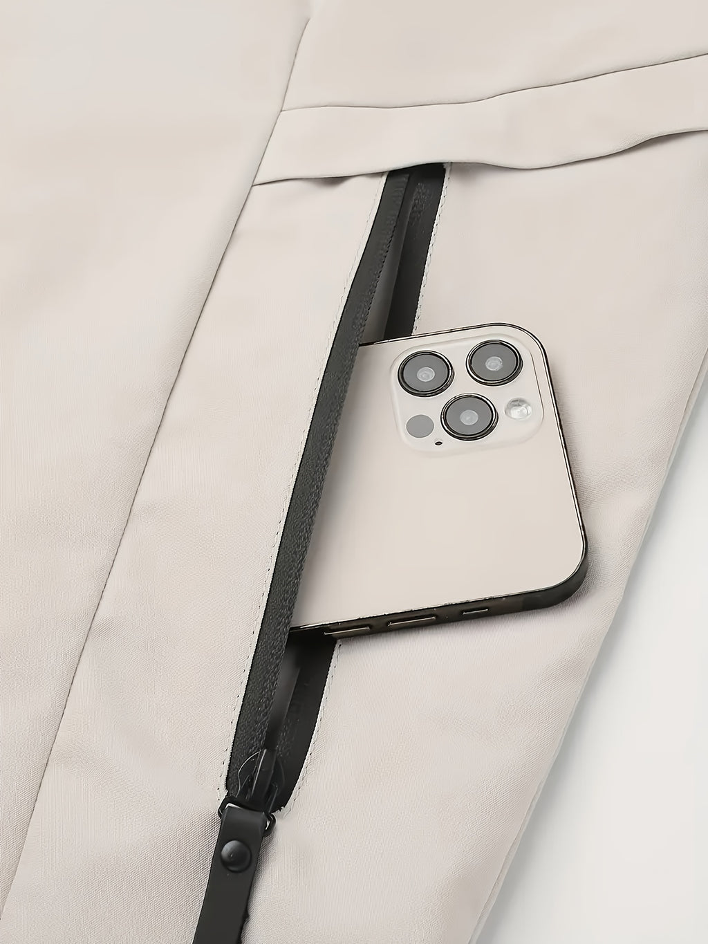 [Lightweight Hooded Jacket] Men's Lightweight Hooded Jacket - Beige Zip-Up Coat with Drawstring Hood, Non-Stretch Fabric for Formal & Casual Outfits - Everyday & Special Events - Model 932, South African Men' Rugby Jacket, Af - The Superior Findings Depot