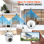 4pcs APP Compatible 1080P HD WiFi Security Cameras with PTZ, Dual Audio, LED Night Vision, Motion Detection Alarm, Wall-Mounted, Indoor/Outdoor Use, Non-Waterproof, 2MP Color - The Superior Findings Depot