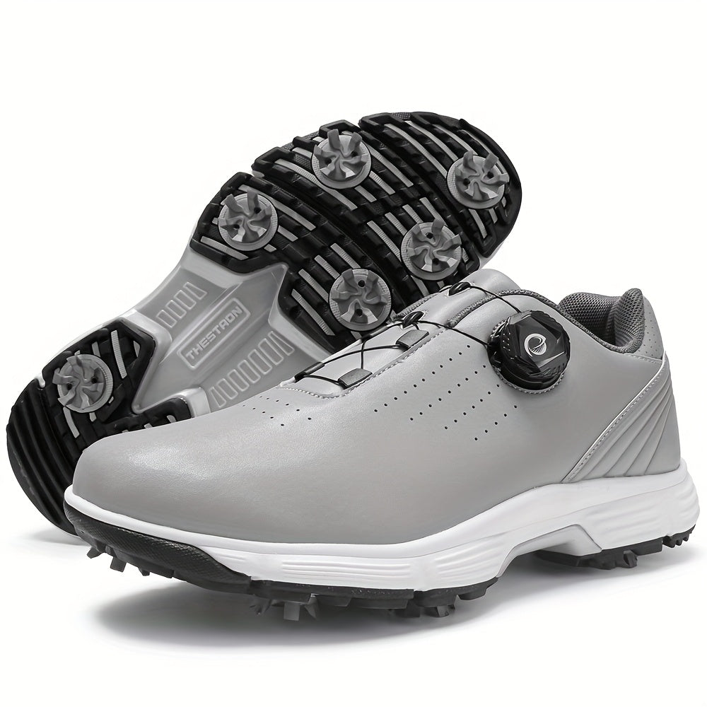 THESTRON Men's Lightweight Golf Shoes - Non-Slip TPU Sole