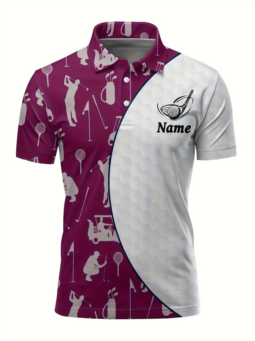 Customizable Men's Golf Shirt - Breathable Quick-Dry Team Logo