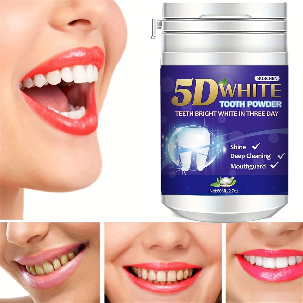Fresh Mint Flavor Teeth Whitening Powder - Deep Cleaning & Shine