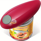 1pc Smooth Edge Electric Can Opener - Easy Opening & Arthritis Relief