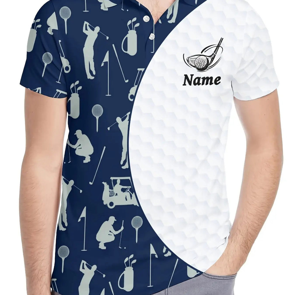 Customizable Men's Golf Shirt - Breathable Quick-Dry Team Logo
