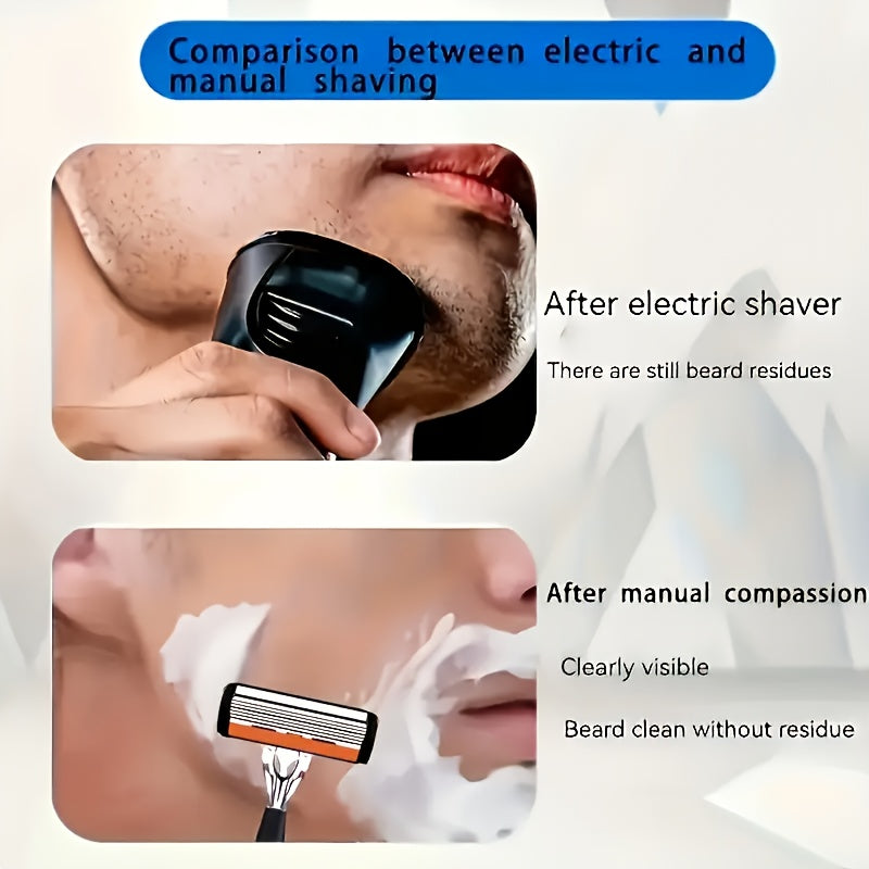 Two Handles + 60 Quality Progressive Blade Attachments for Facial Cleansing Tools, Suitable for Both Men And Women, Classic Manual Safety Razors. - The Superior Findings Depot