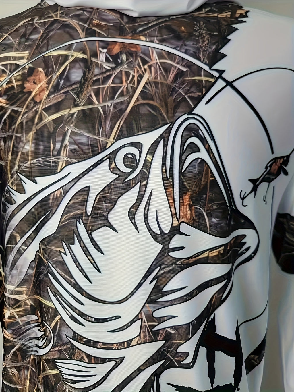 Men's Outdoor Casual Hoodie - Patterned Sweatshirt Medium Stretch