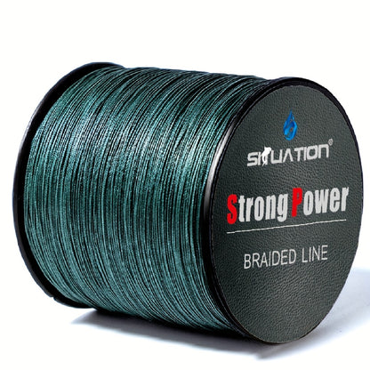500m/1640ft Ulayini Wokudoba we-Multifilament - I-Wear Resistant, 4-Strand PE Anti-abrasion Braided, Smooth Long Casting, 10/20/30/40/80LB (4.54/9.07/13.61/18.14/36.29KS i-Purable-Fish) Enthu