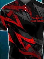 3D Billiard Shirt - 8 Ball Crown Design with Custom Name & Team