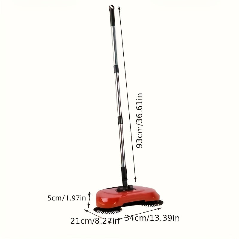 Multifunctional Hand Push Sweeper Set, Cleaning Power for Home, Dry and Wet Dual Use to Remove Trash, Hair, and Dust,, Ideal for Hardwood and Ceramic Tile Floors, A Must-Have Cleaning Tool - The Superior Findings Depot